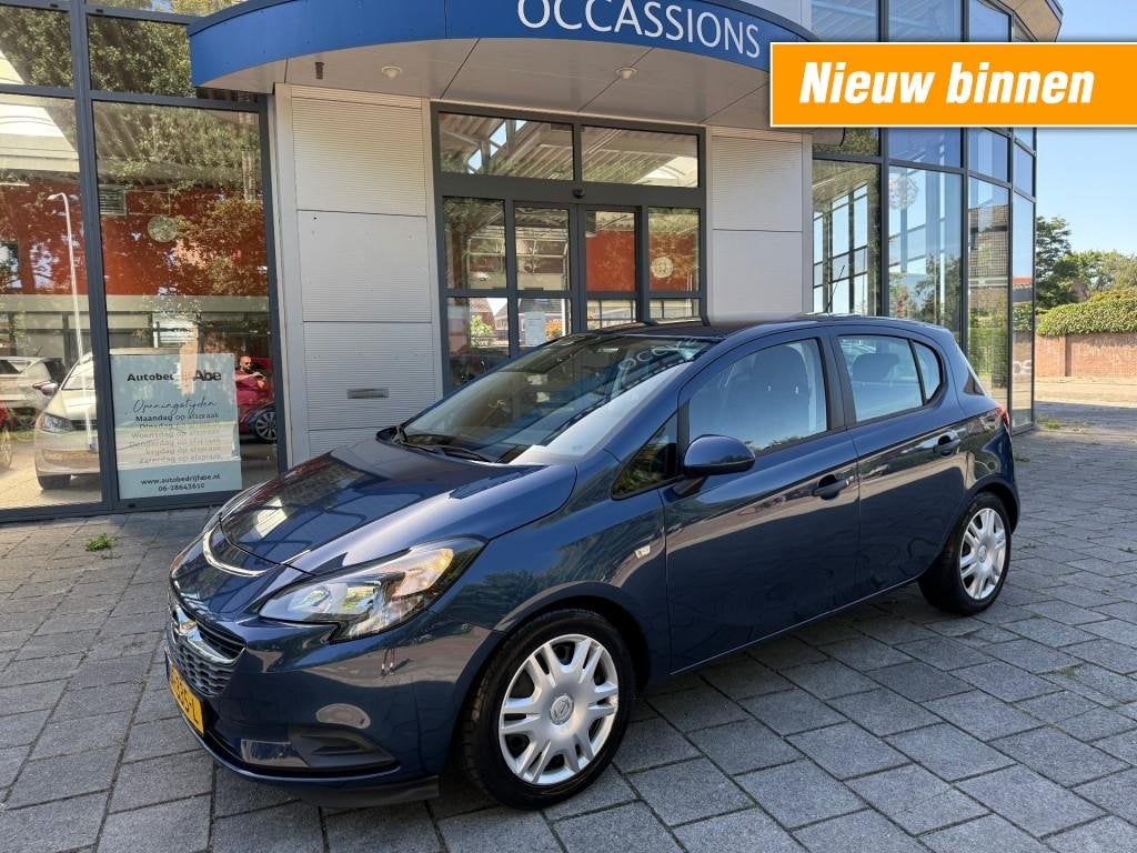 Opel CORSA 1.0 TURBO EDITION-5DEURS-APPLE/CARPLAY-AIRCO-ORIG, Voorwielaandrijving, Gebruikt, Met garantie (alle), Blauw