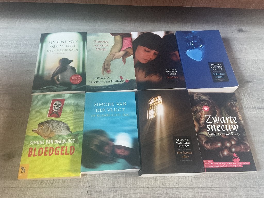 8x Simone van der Vlugt, Boeken, Gelezen, Simone van der Vlugt, Ophalen of Verzenden, Nederland