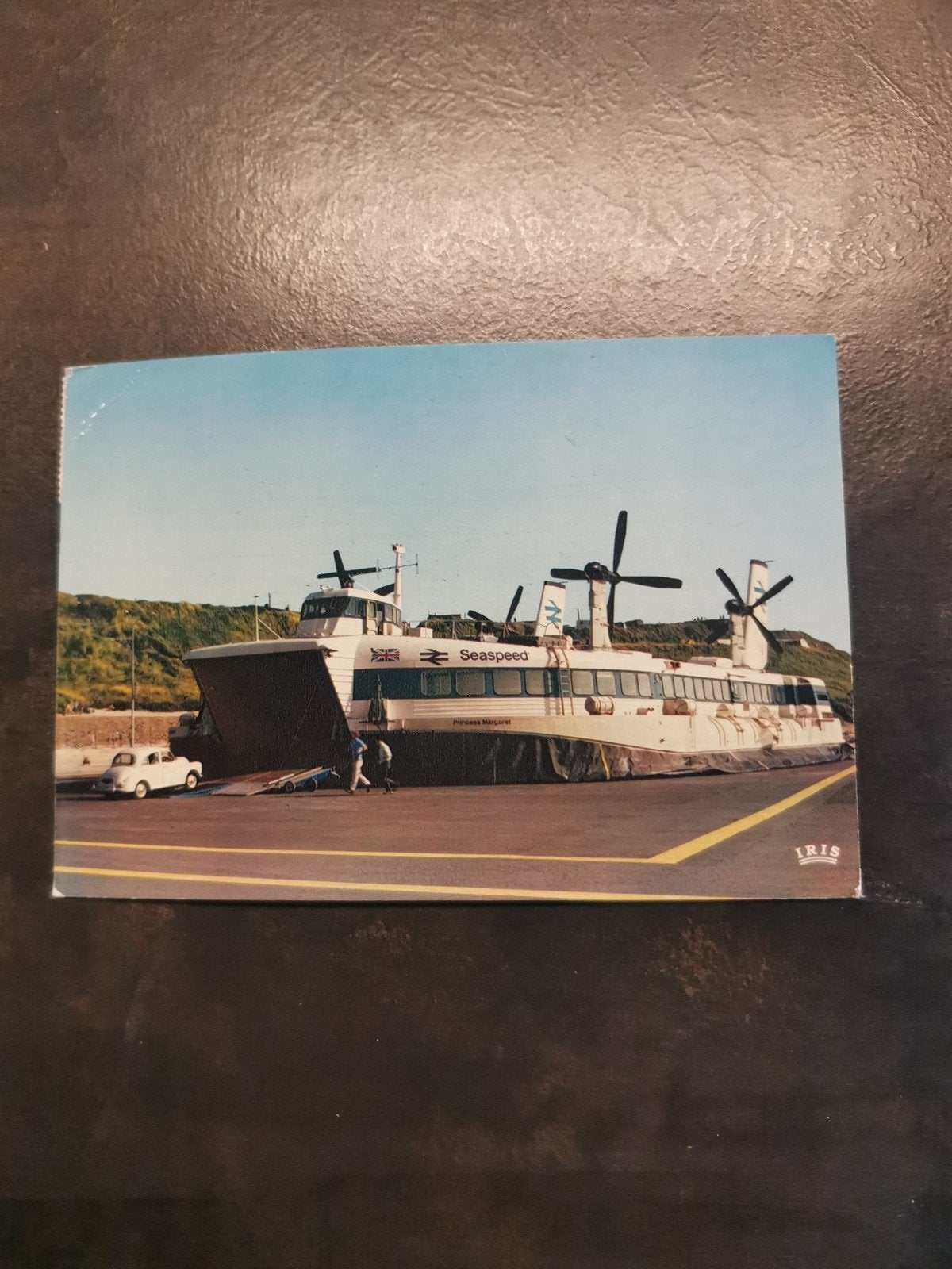 Oude ansichtkaart van een hovercraft, Le Portel-Boulogne, Ophalen of Verzenden, 1960 tot 1980, Gelopen