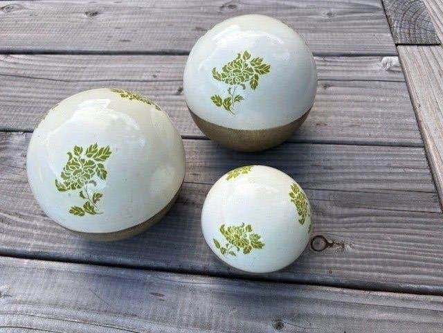 decoratie ballen als set samen, Huis en Inrichting, Woonaccessoires | Overige, Ophalen of Verzenden, Nieuw, Steen/keramiek