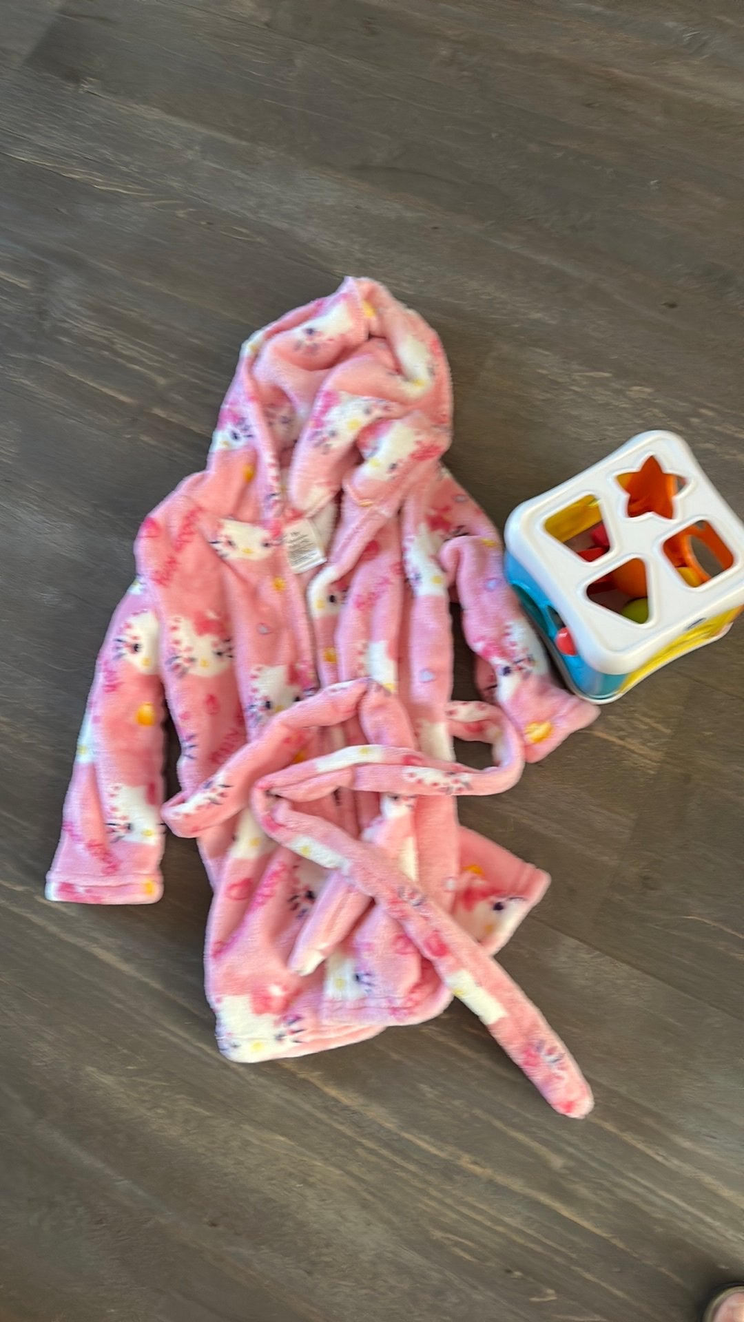 Roze Hello Kitty badjas voor meisjes, Ophalen, Gebruikt, Meisje