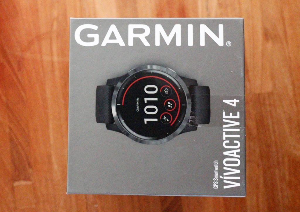 Garmin Vivoactive 4, Sieraden, Tassen en Uiterlijk, Smartwatches, Gebruikt, Android, Zwart, Afstand, Calorieverbanding, Conditie