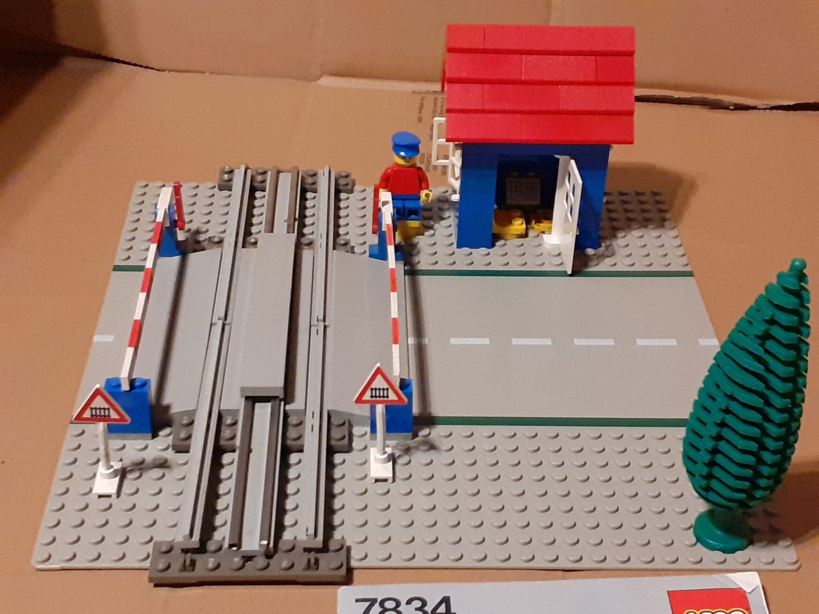 Lego trein overgang, Lego, Ophalen of Verzenden, Zo goed als nieuw, Inclusief instructies