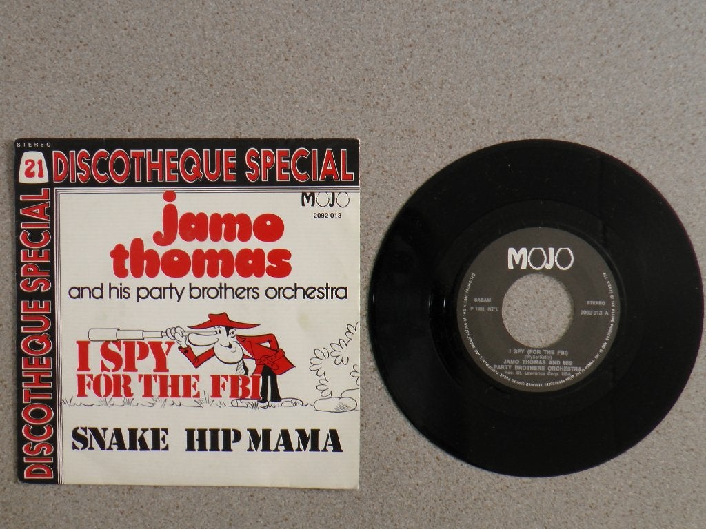 Jamo Thomas & Party Brothers - I spy (for the FBI) OPRUIMING, Fotohoes, Ophalen of Verzenden, Zo goed als nieuw, Pop
