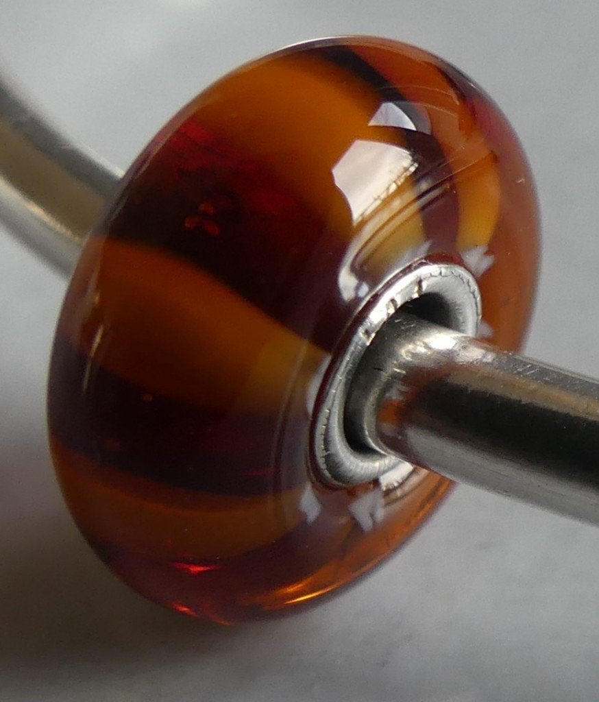 Trollbeads BRUINE STREEP  **NIEUW** Mooi aan HERFST armband, Sieraden, Tassen en Uiterlijk, -, Verzenden, -, Nieuw