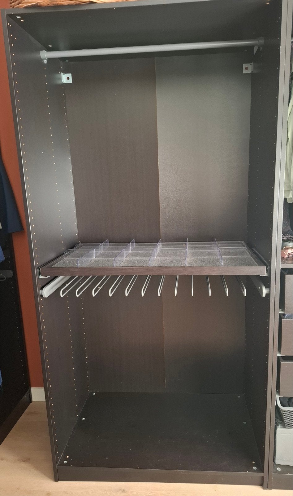 IKEA Pax kast zwartbruin 1 meter breed / 2.01 hoog, Huis en Inrichting, Kasten | Kledingkasten, Ophalen, Gebruikt, 200 cm of meer