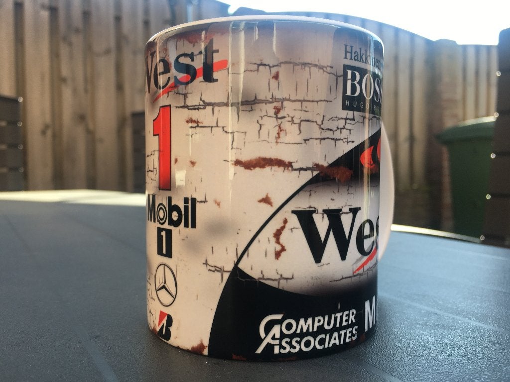 ✅ Mika Häkkinen Mclaren mok Vintage olie F1 Autosport, Ophalen of Verzenden, Nieuw, Formule 1