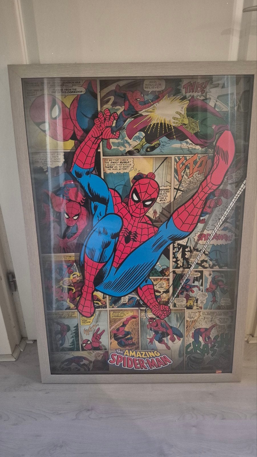 Spiderman Poster in lijst/fotolijst, Ophalen of Verzenden