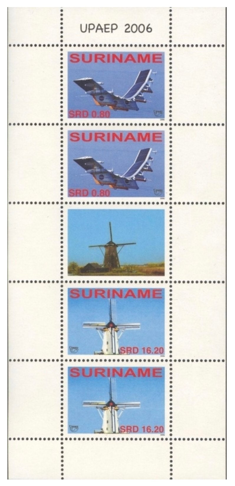Suriname Republiek 1392/1393VBP UPAEP 2006 Postfris, Verzenden, Postfris