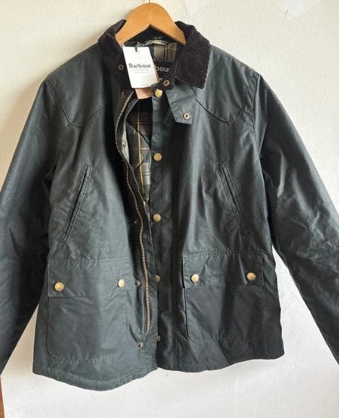 Barbour Reelin waxjas, Barbour, Ophalen of Verzenden, Groen, Maat 56/58 (XL)
