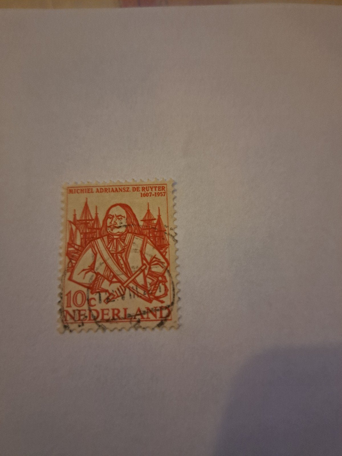 Postzegel Michiel Adriaansz. de Ruyter 1957, Ophalen of Verzenden