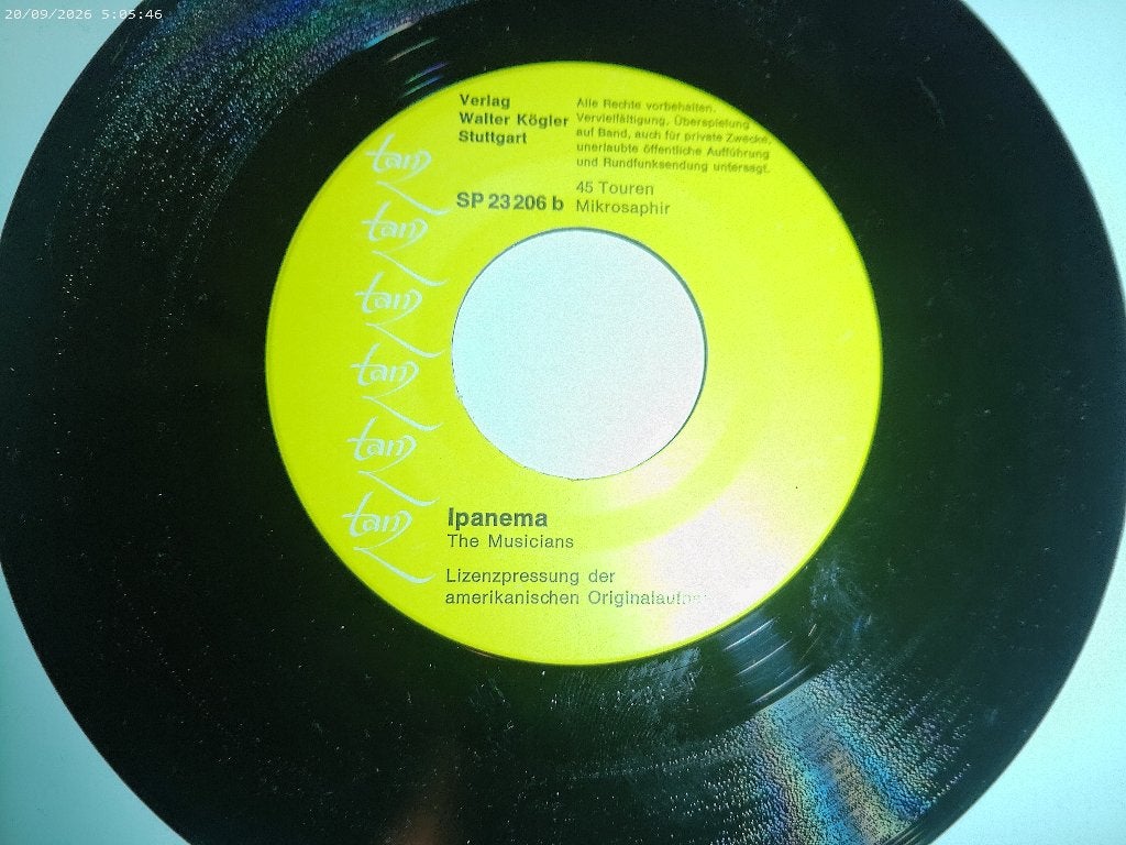 The Musicians - Colonel Bogey / Ipanema, Gebruikt, Originele persing, 7 inch, Ophalen of Verzenden