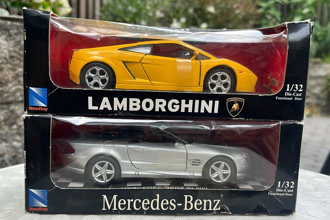 Set van 2 NewRay City Cruiser Lamborghini & Mercedes, Hobby en Vrije tijd, Modelauto's | 1:32, Ophalen of Verzenden, Nieuw, Auto