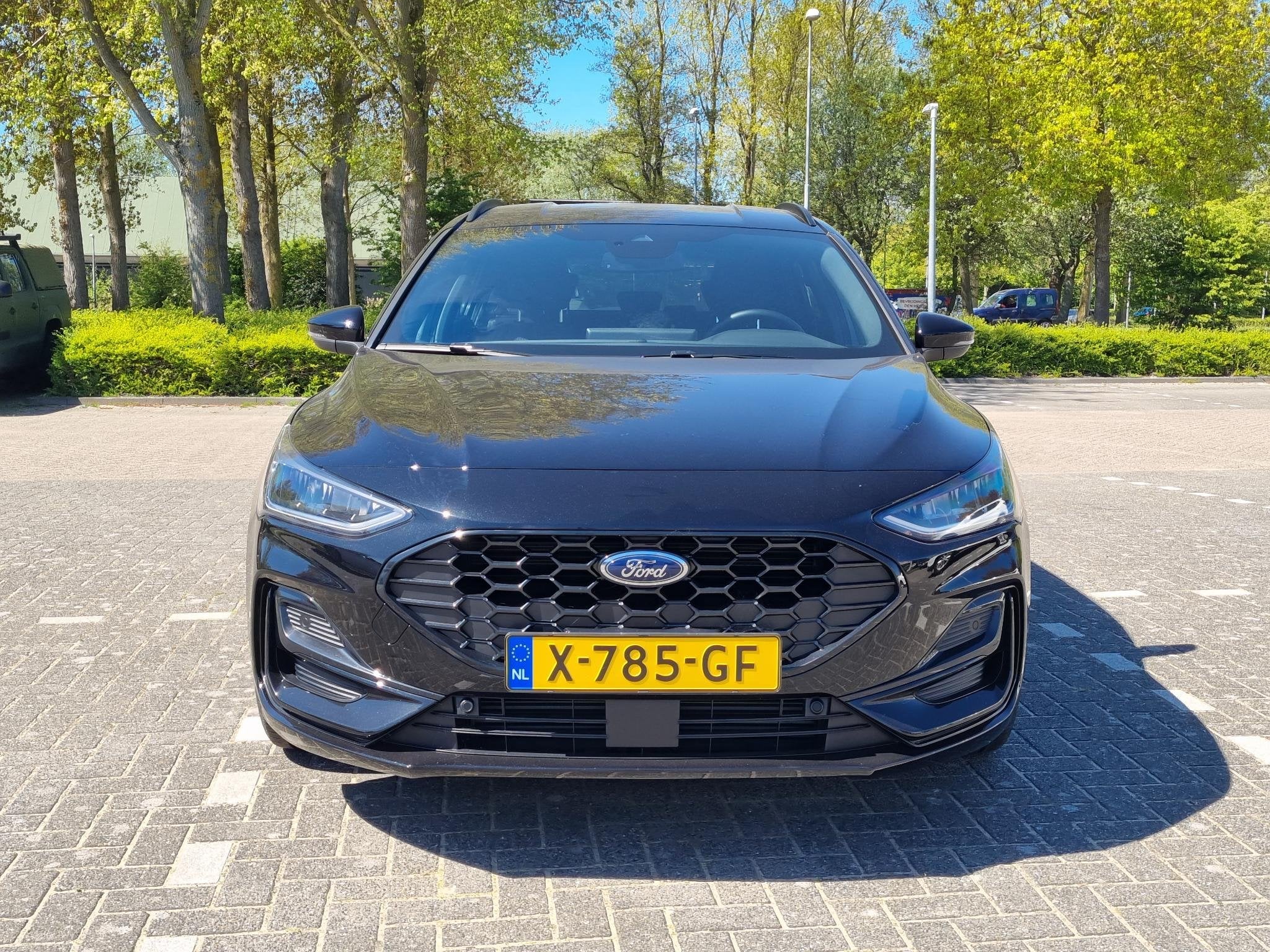 Ford Focus Wagon 1.0 EcoBoost Hybrid ST Line `NAVIGATIE GROO, Auto's, Ford, Gebruikt, Euro 6, Zwart, Origineel Nederlands
