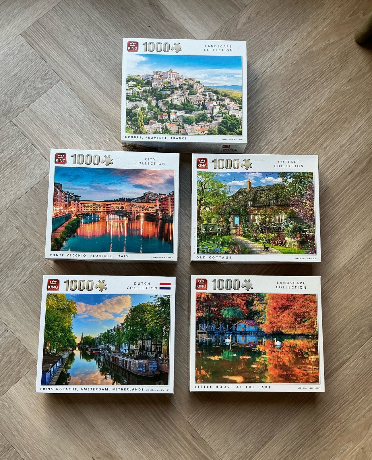King puzzels, Ophalen, 500 t/m 1500 stukjes, Zo goed als nieuw