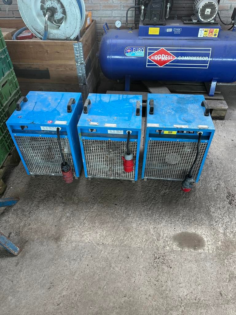 Dryfast dfe95 bouwdrogers bouwkachel 18kw, Ophalen, Zo goed als nieuw, Afzuiger