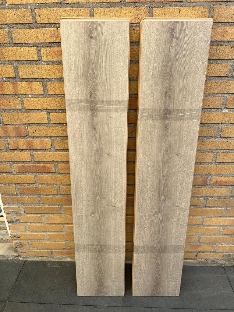Houtlook 4VGROEF 80m2  vergrijsd  eiken is uitgehaald., Ophalen, Gebruikt, 50 tot 150 cm, 10 m² of meer