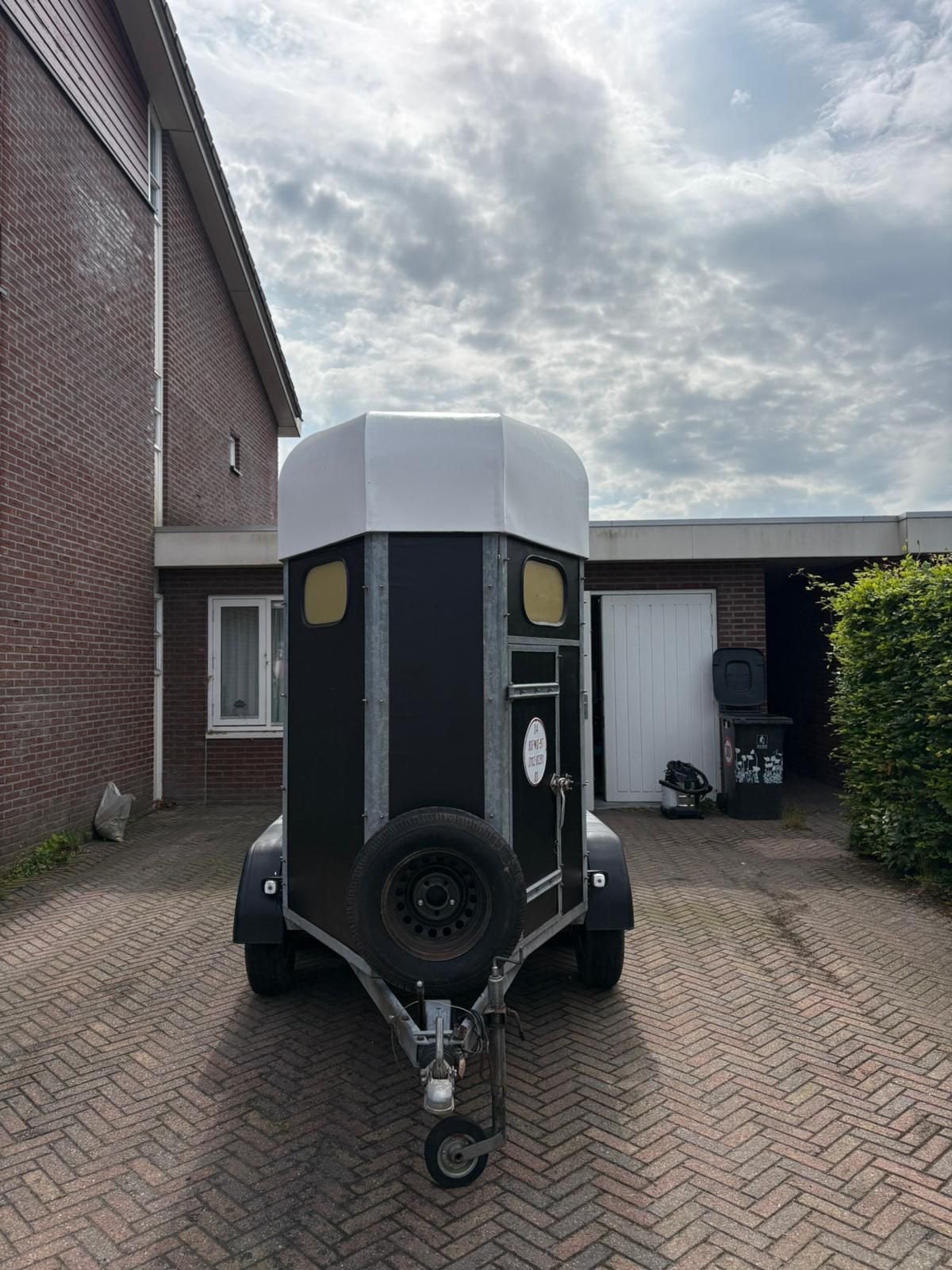 Weijer W1360 1,5-paards paardentrailer, Ophalen, Gebruikt, Hout, 1½-paards trailer