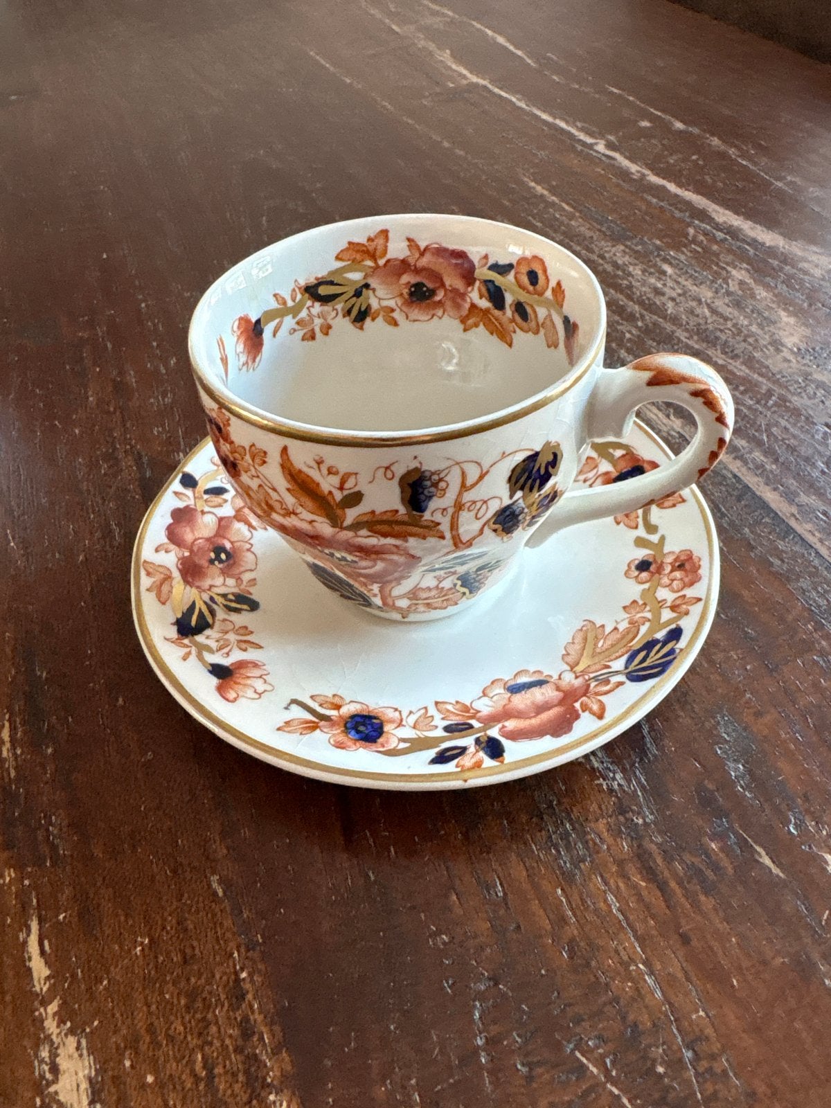 Antieke Enoch Wedgwood Windermere theekop en schotel, Antiek en Kunst, Ophalen of Verzenden