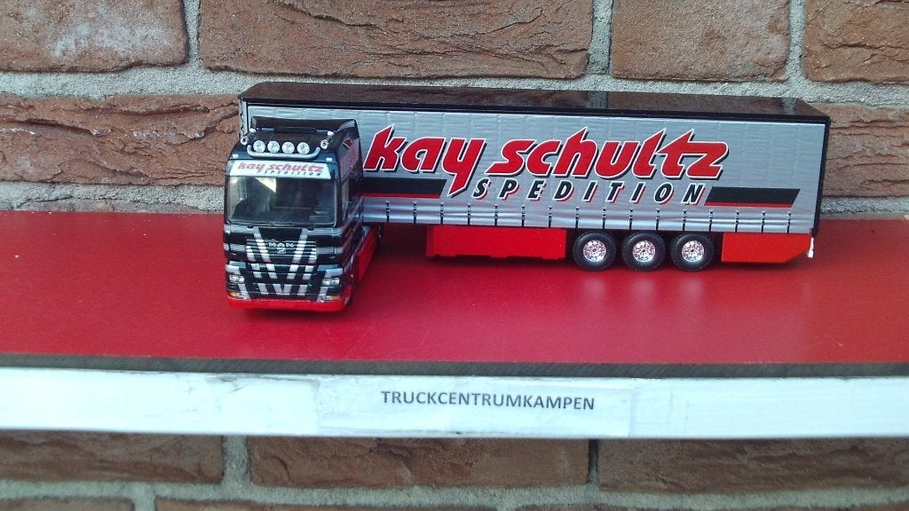 Tekno  Man  4 x 2  met  Tautliner  van  Kay  Schuttz, Ophalen of Verzenden, Zo goed als nieuw, Bus of Vrachtwagen, Tekno