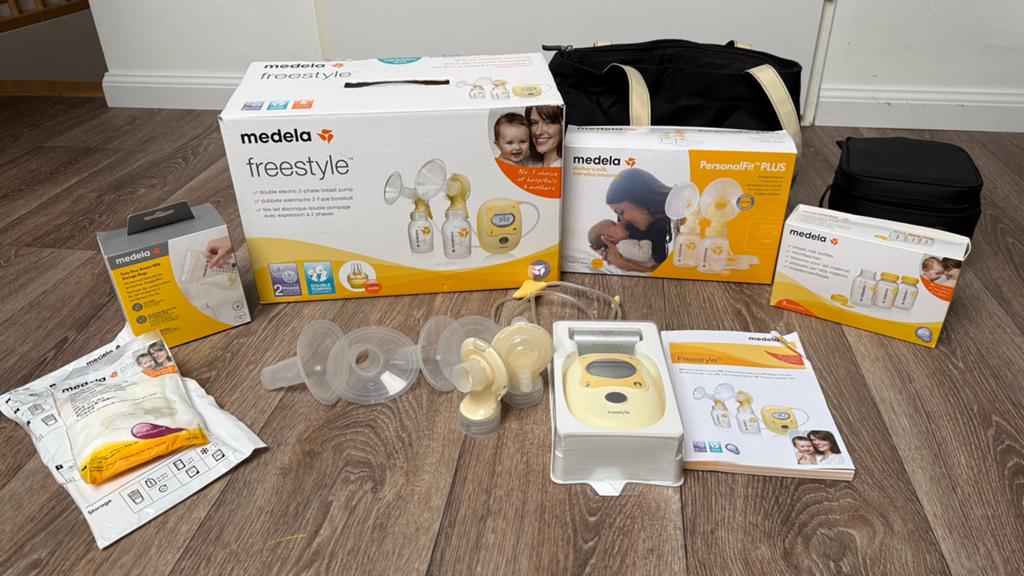 Medela freestyle borstkolf, Ophalen of Verzenden, Zo goed als nieuw, Borstkolf
