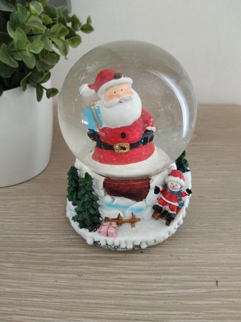 vintage sneeuwbol kerst decoratie met muziek, Diversen, Kerst, Ophalen of Verzenden, Zo goed als nieuw
