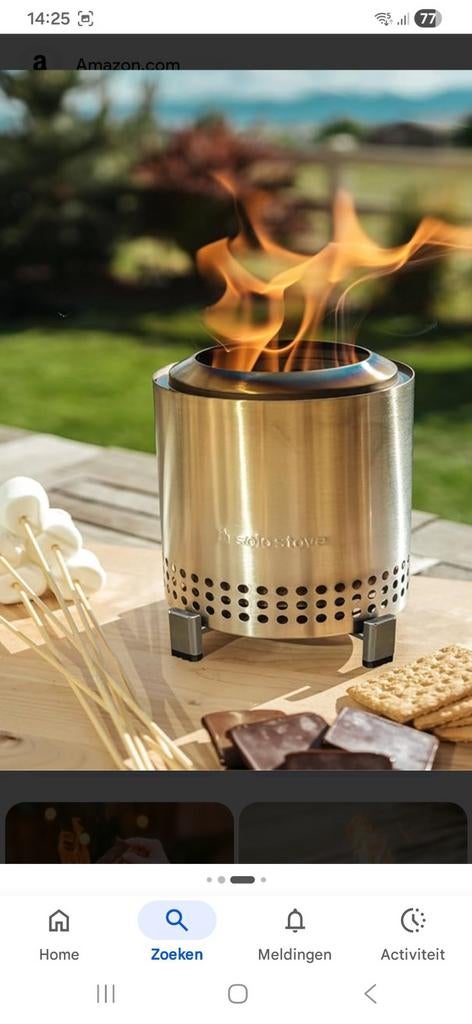 Solostove met heater kap 1x gebruikt , heater is nieuw., Tuin en Terras, Terrasverwarmers, Ophalen, Zo goed als nieuw