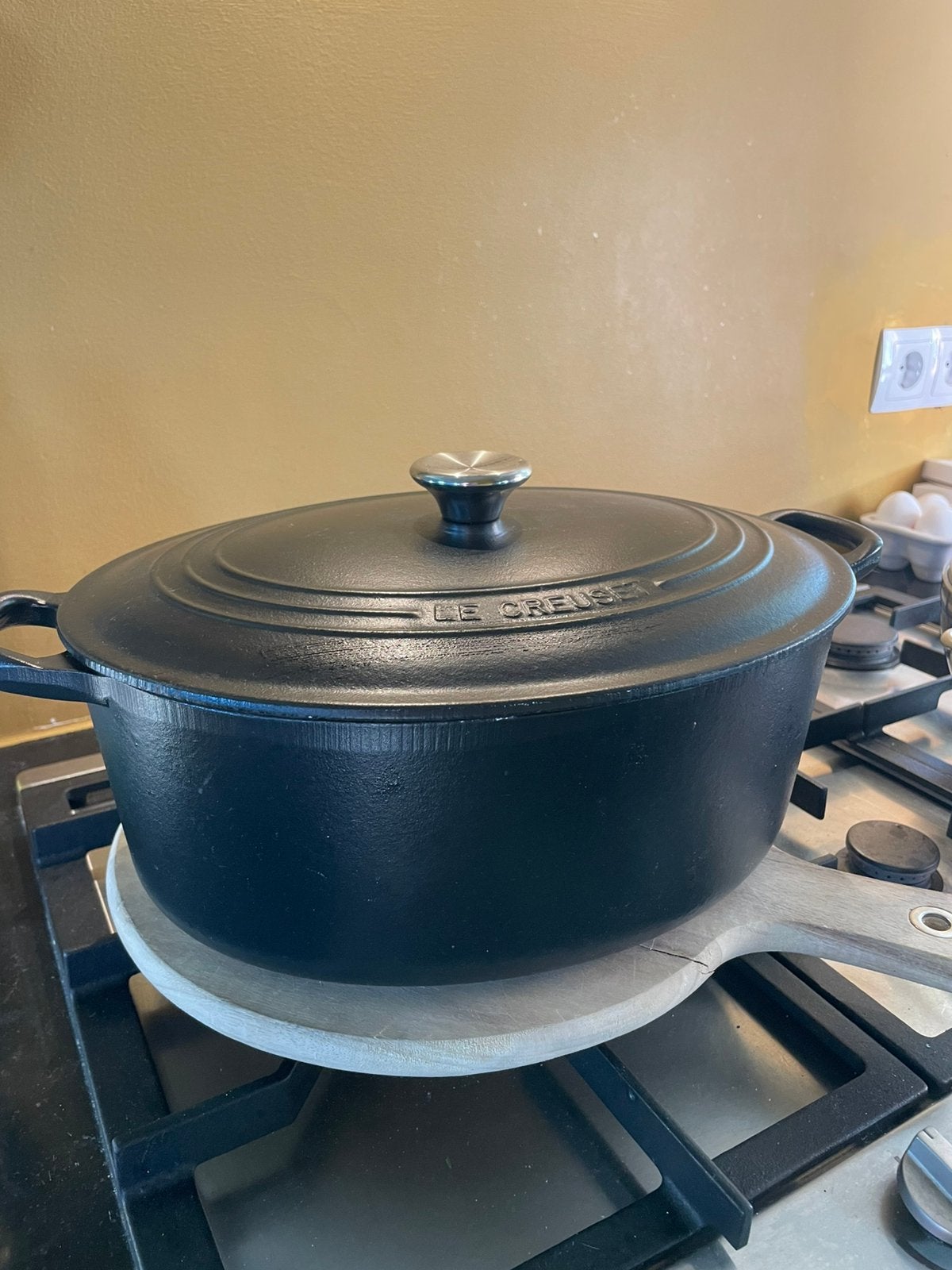 Le Creuset Signature, Huis en Inrichting, Keuken | Potten en Pannen, Ophalen, Zo goed als nieuw, Gietijzer