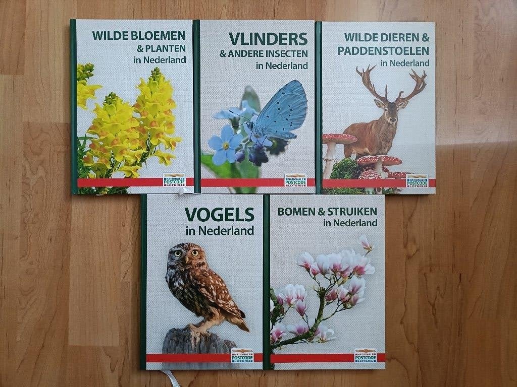 Vijf natuur boeken over Nederlandse natuur, postcode loterij, Verzenden, Nieuw, Natuur algemeen