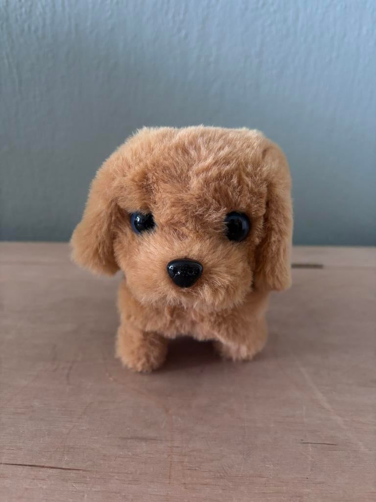 Interactieve lopende pluche hond, Kinderen en Baby's, Speelgoed | Knuffels en Pluche, Ophalen of Verzenden, Zo goed als nieuw