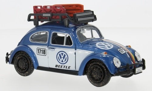VW Kever Rally #1718 met Roof Rack  1:24, Ophalen of Verzenden, Nieuw, Auto, Motormax