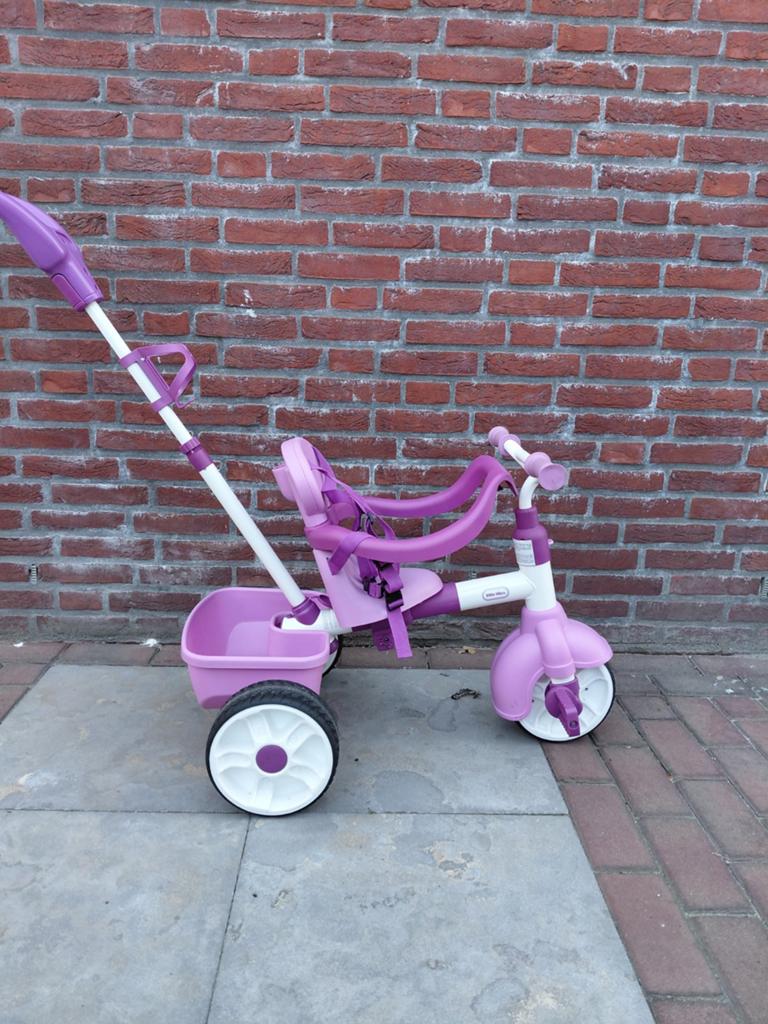 Driewieler, Ophalen, Zo goed als nieuw, Little Tikes, Duwstang