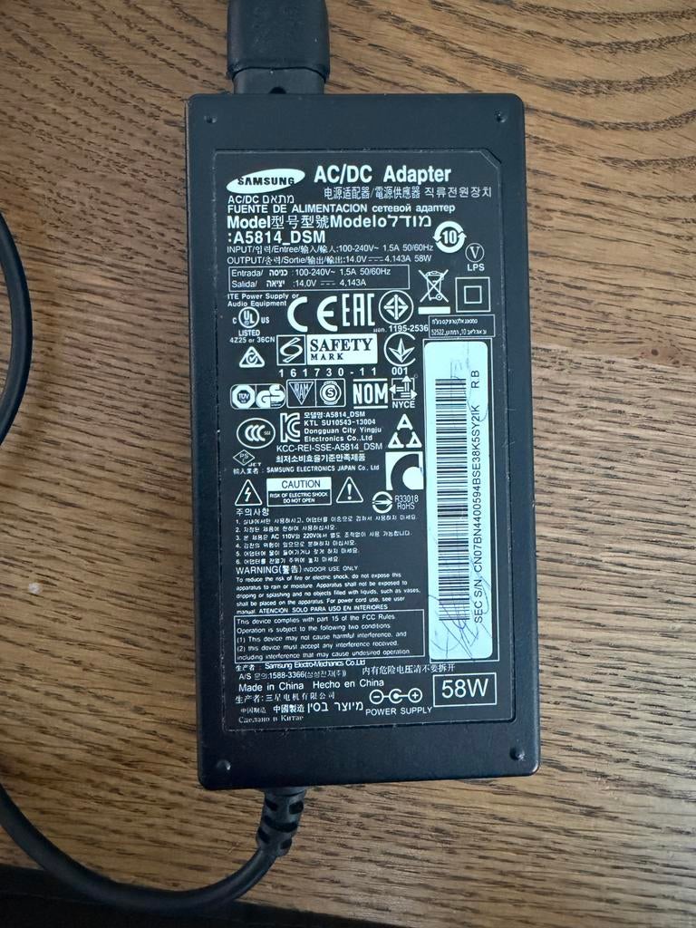 Originele Samsung AC/DC Adapter A5814_DSM, Ophalen of Verzenden, Zo goed als nieuw