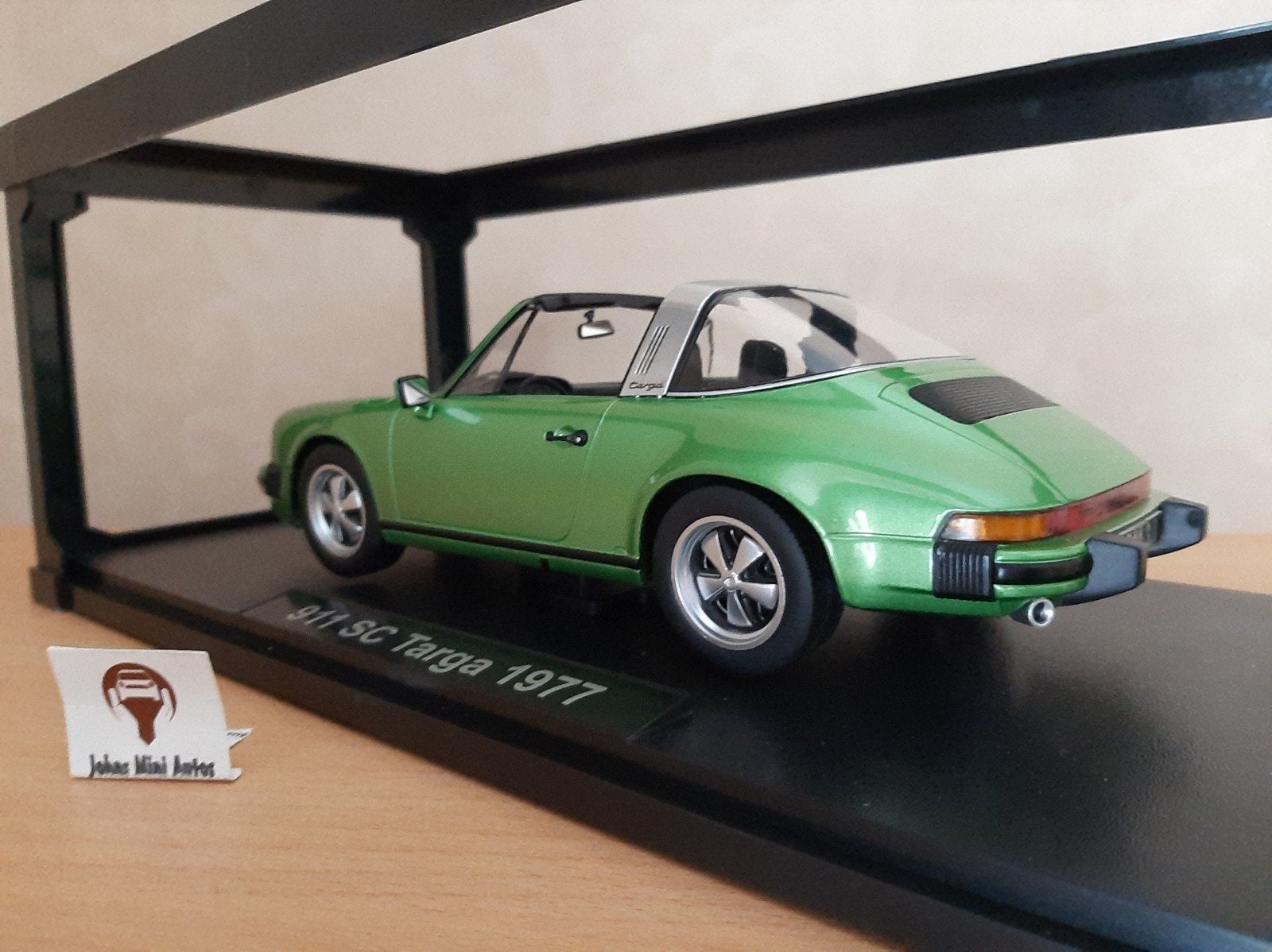 Porsche 911 SC 3.0 Targa 1977 groen-metallic KK-SCALE 1:18, Overige merken, Auto, Nieuw, Ophalen of Verzenden
