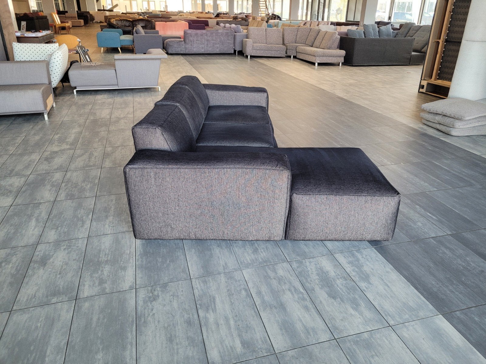 Foto 9 van ✅️️️️️️GEREINIGD zandkleurig zwart hoekbank 255x175 BEZORGEN