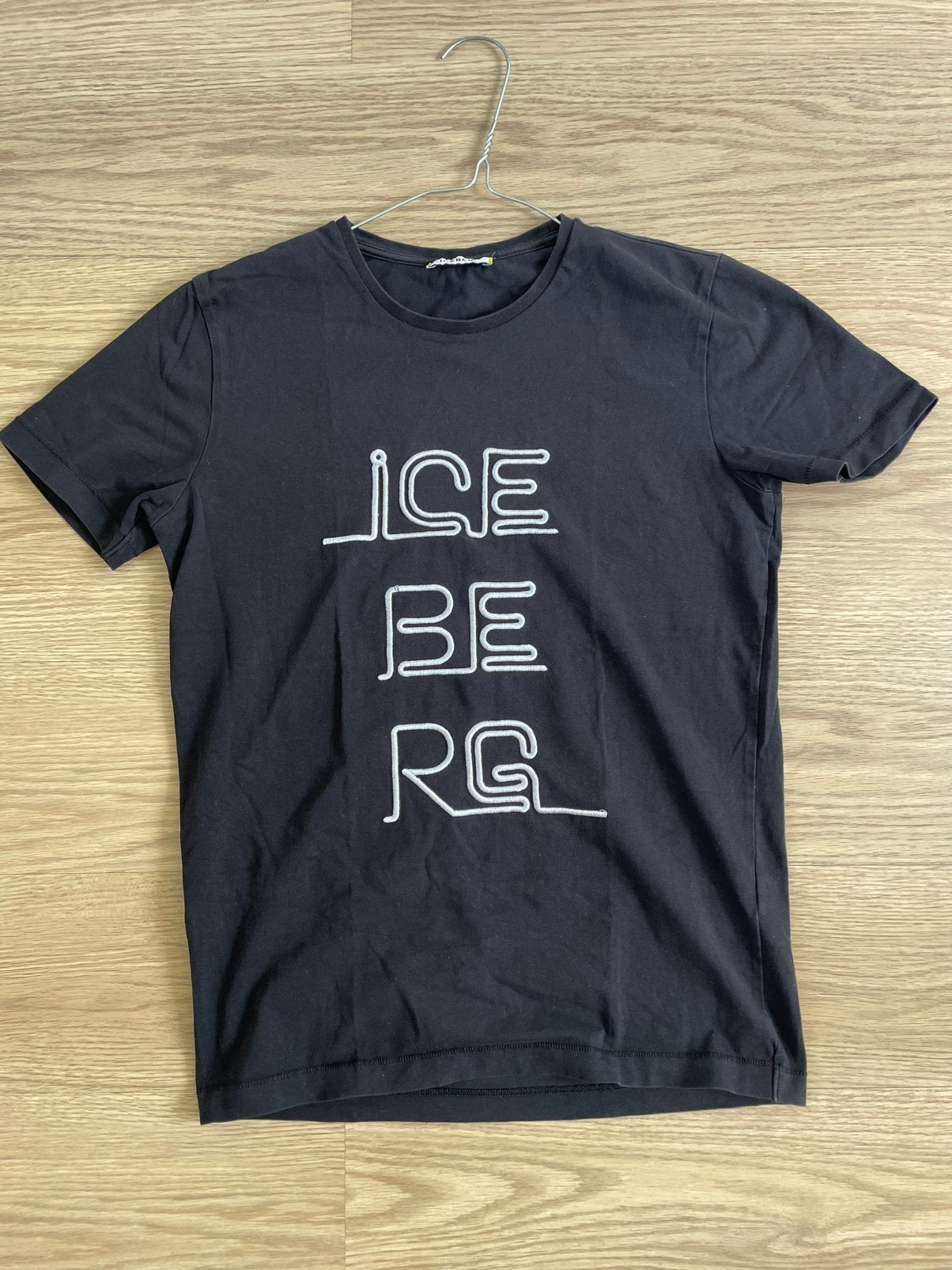 Mooi Iceberg zwart t-shirt heren maat S, Ophalen of Verzenden, Gedragen, Maat 46 (S) of kleiner, Zwart