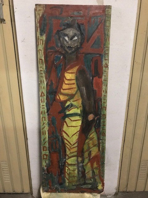 Schilderij olieverf op board......Hilda Haafkens (1953 - ), Antiek en Kunst, Ophalen