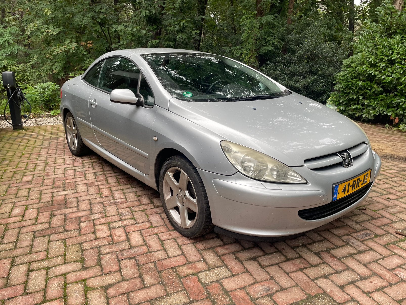 Peugeot 307CC |2.0 16V|Airco|Cruise C|Leder|Stoelverwarming, Auto's, Voorwielaandrijving, Zwart, 4 cilinders, Cabriolet