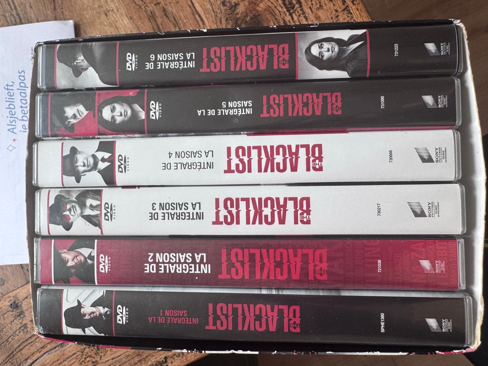The Blacklist Seizoen 1-6 DVD Boxset, Cd's en Dvd's, Dvd's | Tv en Series, Vanaf 16 jaar, Seizoen 1, Misdaad, Nederlands