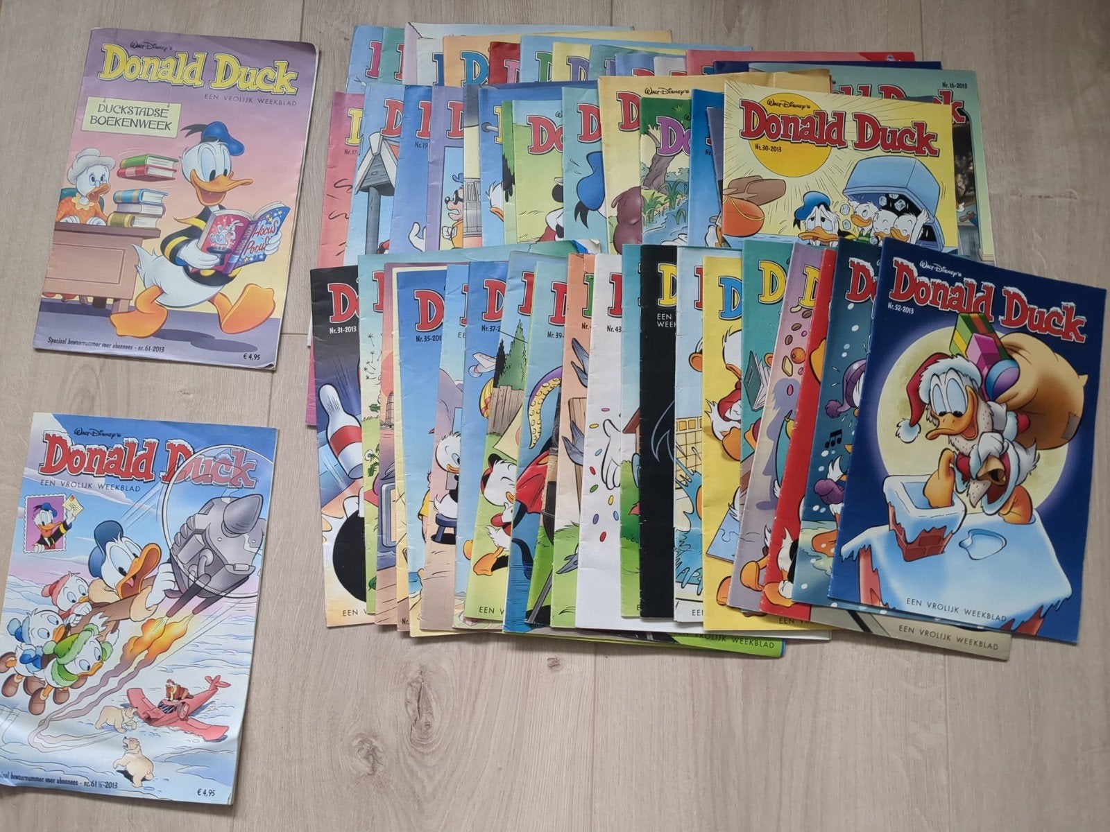 Donald Duck Jaargang 2013 (excl nr. 1) + speciaal nummer, Complete serie of reeks, Ophalen, Gelezen