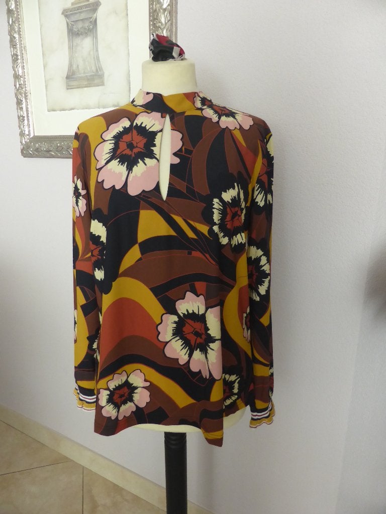 Studio Anneloes blouse met bloemenprint maat L, Studio Anneloes, Meerkleurig, Maat 42/44 (L), Nieuw