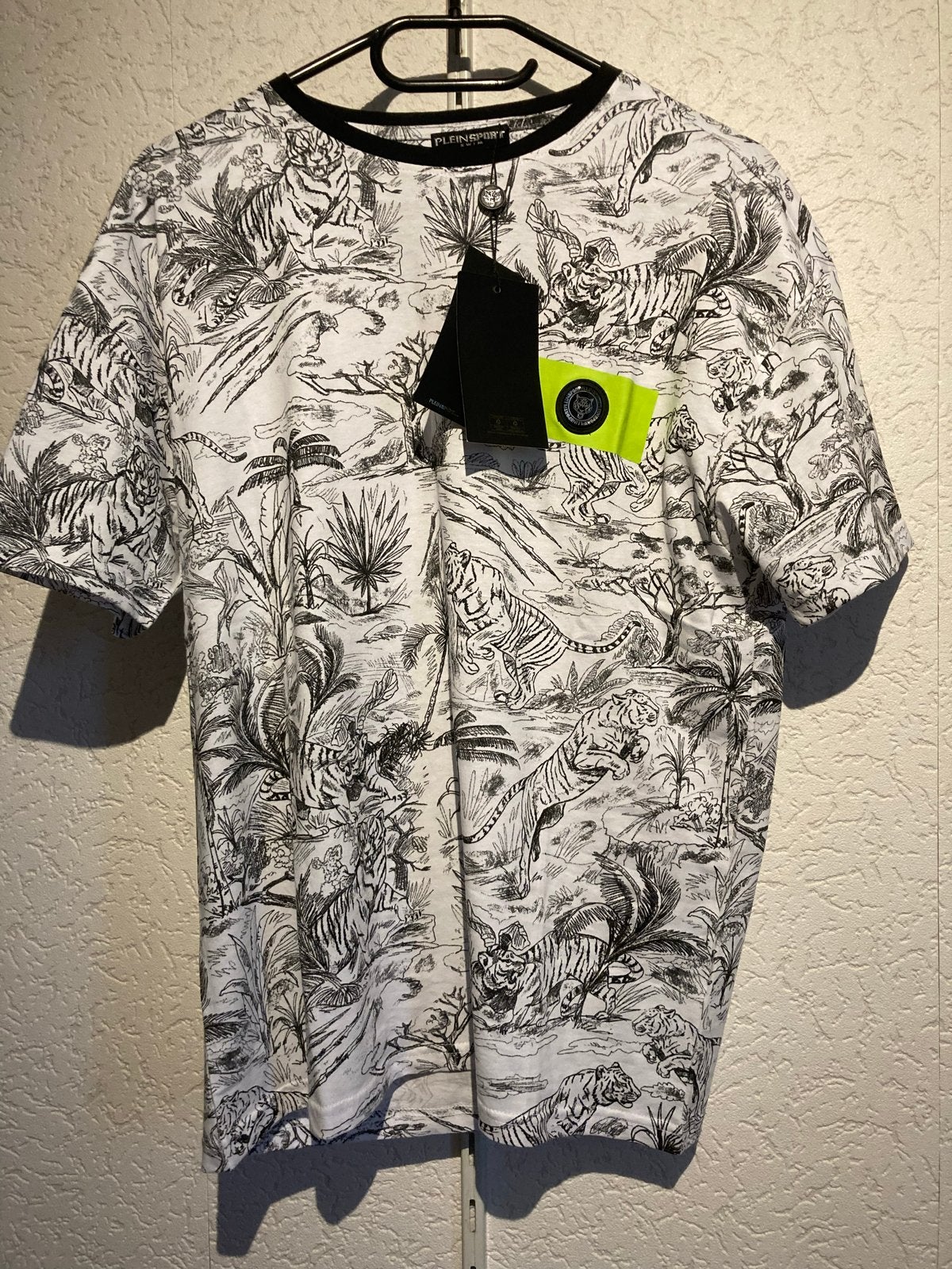 Philipp Plein Sport T-shirt met tijgerprint nieuw maat L, Verzenden, Nieuw, Maat 52/54 (L), Wit