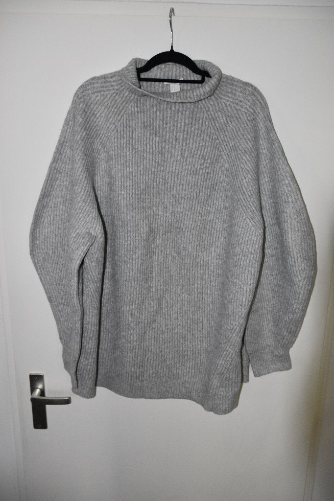 prachtige nieuwe grijze zachte koltrui maat XL 48/50, Kleding | Dames, H&M, Trui of Vest, Nieuw, Ophalen of Verzenden