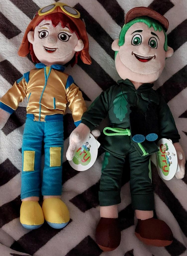 Twee knuffels cemterparcs - Zo goed als nieuw, Overige merken, Overige typen, Ophalen of Verzenden, Middelgroot (20 tot 80 cm)