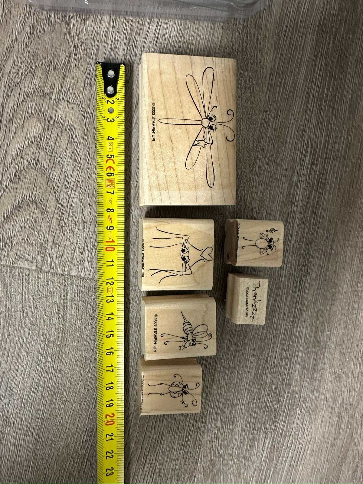 Stampin’ Up! cute As a Bug 6 stempels zgan, Ophalen of Verzenden, Zo goed als nieuw, Houten stempel