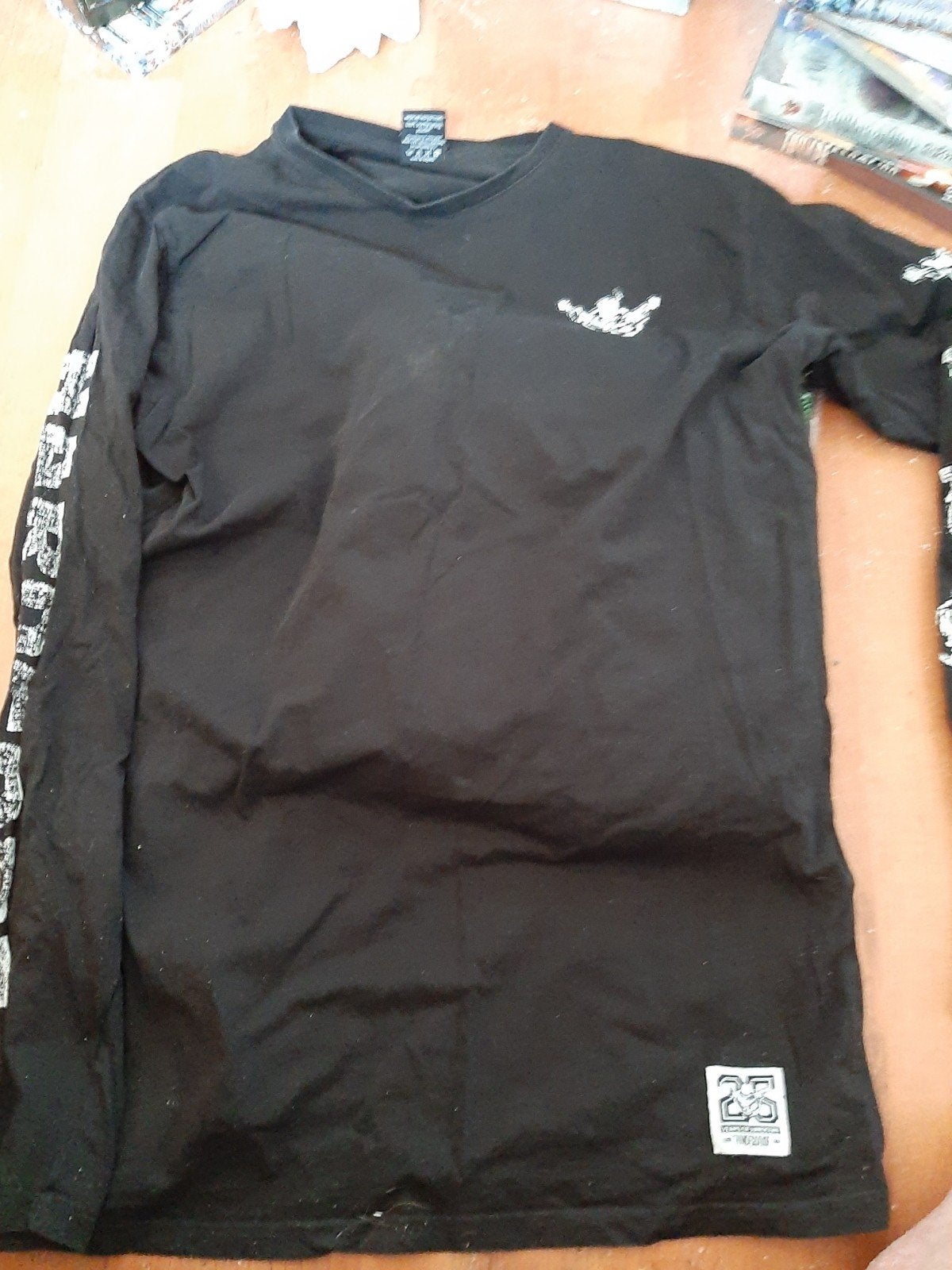 THUNDERDOME 25 YEARS LONGSLEEVE XL, Ophalen of Verzenden, Gedragen, Maat 56/58 (XL), Zwart