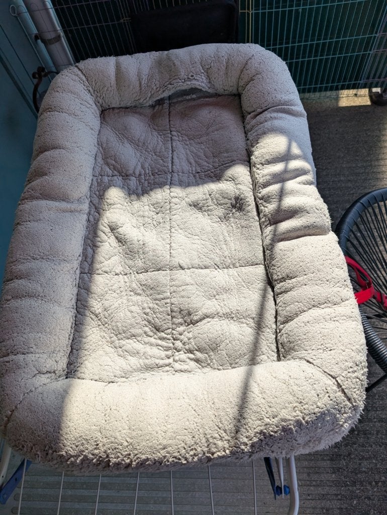 GRATIS hondenbed (90x60), Ophalen, Gebruikt, Pluche