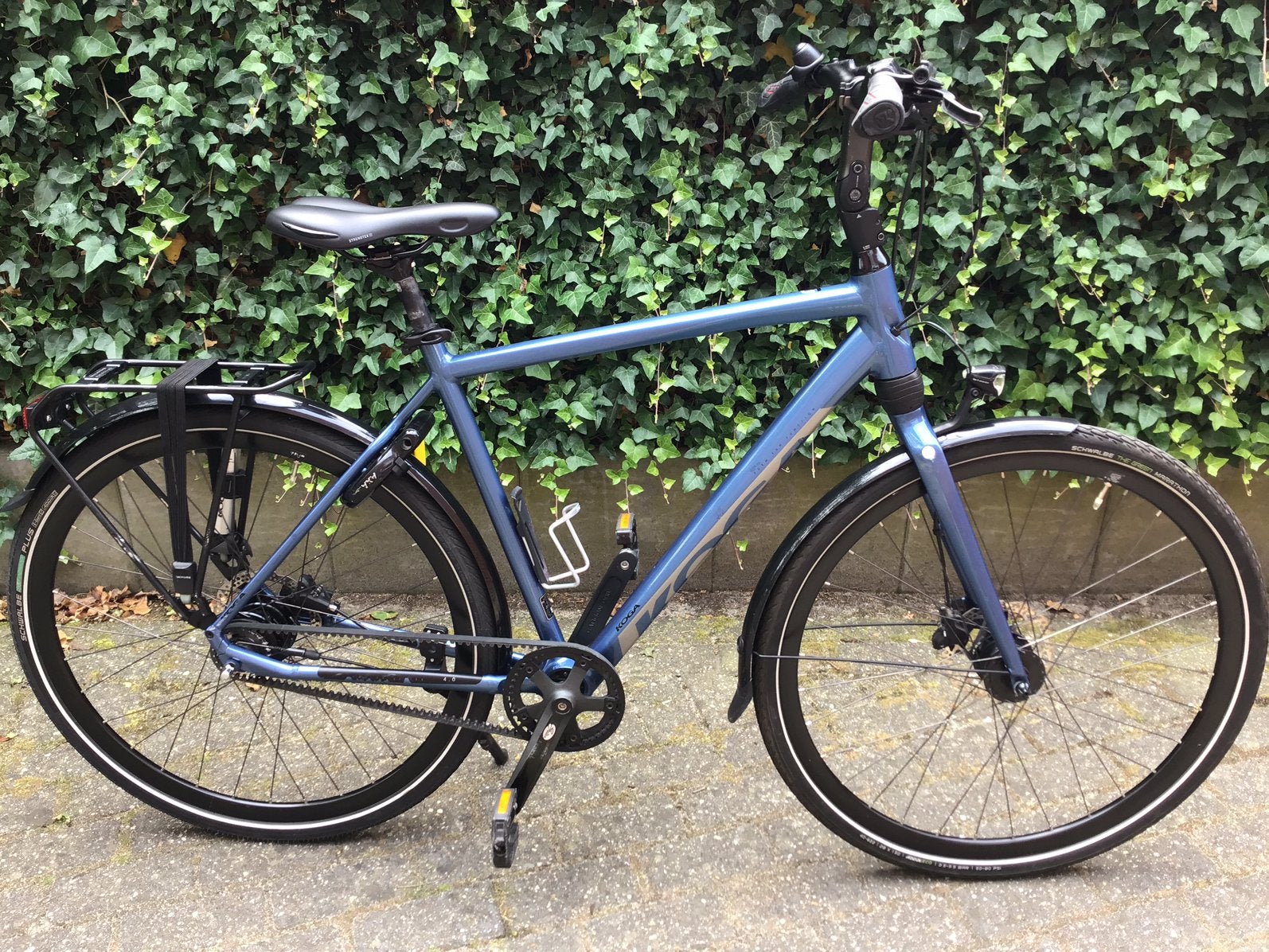 Prachtige Koga herenfiets met riemaandrijving maat 54, Gebruikt, Versnellingen, Schijfrem, 53 tot 57 cm