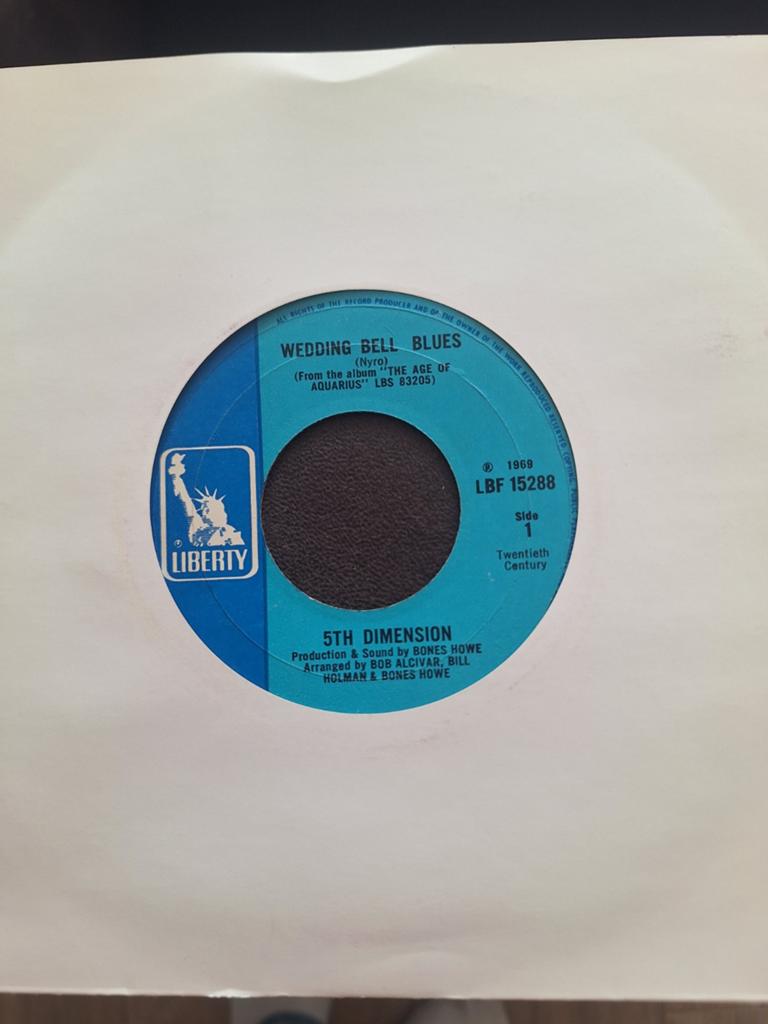 5th dimension wedding bell blues, Cd's en Dvd's, Vinyl Singles, Ophalen of Verzenden, Zo goed als nieuw