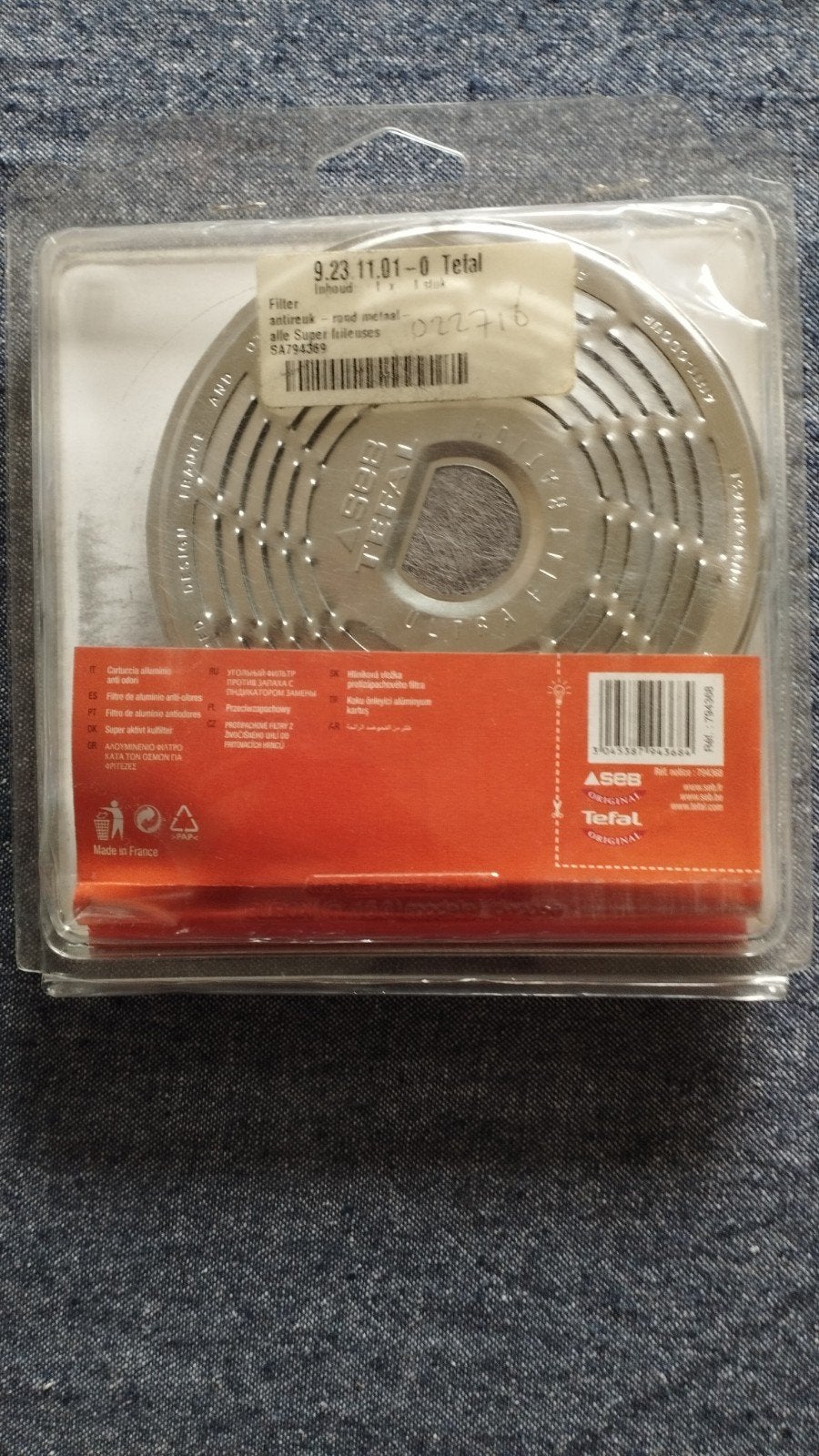 Tefal Anti reuk filter rond metaal SA794368, Ophalen of Verzenden, Nieuw
